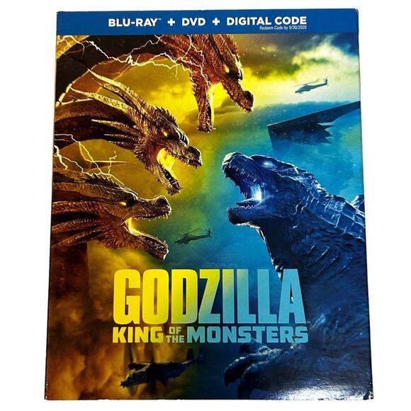 Godzilla: King of the Monsters (Blu-ray + DVD, 2019) With Sleeve - Picture 1 of 5